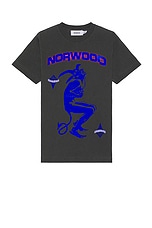 Norwood Glowing Joker Tee in Charcoal, view 1, click to view large image.