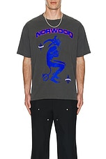 Norwood Glowing Joker Tee in Charcoal, view 3, click to view large image.