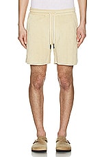 OAS Terry Shorts in Beige, view 4, click to view large image.
