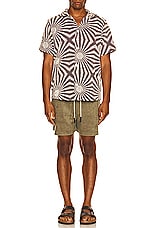 OAS Terry Shorts in Khaki, view 4, click to view large image.