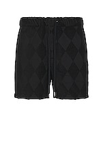 OAS Black Diamond Terry Shorts in Black, view 1, click to view large image.