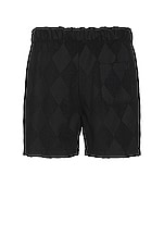 OAS Black Diamond Terry Shorts in Black, view 2, click to view large image.