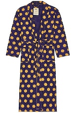 OAS Sunday Sun Long Robe in Navy, view 1, click to view large image.