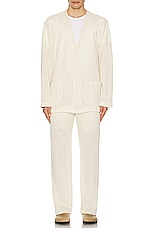 OAS Ecru Net Cardigan in Off White, view 4, click to view large image.