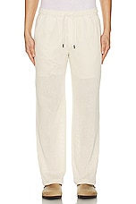 OAS Ecru Ayora Net Pants in Off White, view 3, click to view large image.