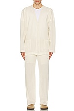 OAS Ecru Ayora Net Pants in Off White, view 5, click to view large image.