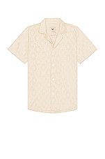 OAS Beige Machu Cuba Terry Shirt in Beige, view 1, click to view large image.