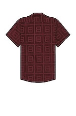 OAS Burgundy Terrace Cuba Terry Shirt in Burgundy, view 2, click to view large image.