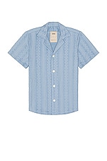 OAS Ancora Cuba Terry Shirt in Blue, view 1, click to view large image.