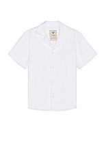 OAS Cuba Terry Shirt in White, view 1, click to view large image.