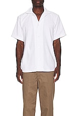OAS Cuba Terry Shirt in White, view 3, click to view large image.