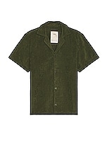 OAS Cuba Terry Shirt in Green, view 1, click to view large image.