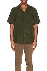 OAS Cuba Terry Shirt in Green, view 3, click to view large image.