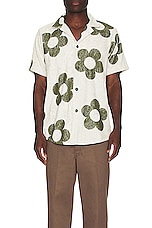 OAS Meadow Cuba Terry Shirt in Green, view 3, click to view large image.