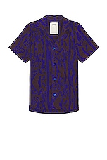 OAS Thenards Jiggle Cuba Terry Shirt in Blue, view 1, click to view large image.