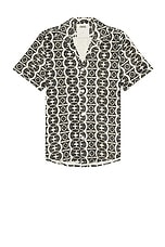 OAS Hypnotise Cuba Net Shirt in Black, view 1, click to view large image.