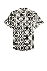 OAS Hypnotise Cuba Net Shirt in Black, view 2, click to view large image.