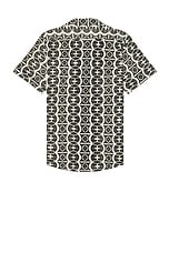 OAS Hypnotise Cuba Net Shirt in Black, view 2, click to view large image.