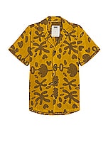 OAS Galbanum Cuba Terry Shirt in Yellow, view 1, click to view large image.