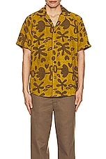 OAS Galbanum Cuba Terry Shirt in Yellow, view 3, click to view large image.