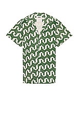 OAS Atlas Cuba Net Shirt in Green, view 1, click to view large image.