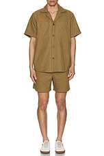 OAS Zabyrinth Cuba Terry Shirt in Army, view 5, click to view large image.
