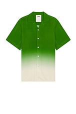 OAS Beach Grade Viscose Shirt in Green, view 1, click to view large image.
