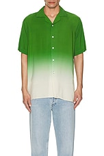 OAS Beach Grade Viscose Shirt in Green, view 3, click to view large image.