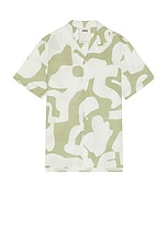 OAS Puzzlotec Viscose Shirt in Sage, view 1, click to view large image.