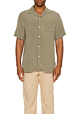OAS Plain Shirt in Green, view 3, click to view large image.