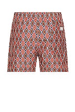 OAS Bohemia Swim Shorts in Brown, view 2, click to view large image.