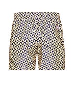 OAS Puzzle Swim Shorts in Blue, view 2, click to view large image.