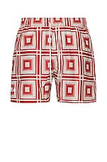 OAS Rubin Yard Swim Shorts in Red, view 1, click to view large image.