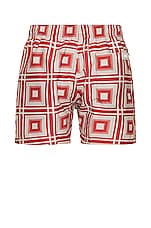OAS Rubin Yard Swim Shorts in Red, view 2, click to view large image.