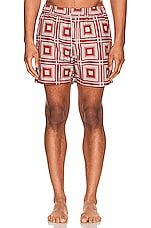 OAS Rubin Yard Swim Shorts in Red, view 5, click to view large image.