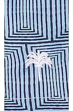 OAS Indigo Frame Swim Shorts in Blue, view 4, click to view large image.