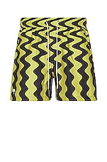 OAS Wiggle Swim Shorts in Black, view 1, click to view large image.