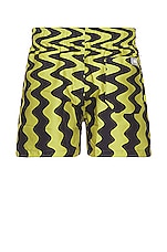 OAS Wiggle Swim Shorts in Black, view 2, click to view large image.