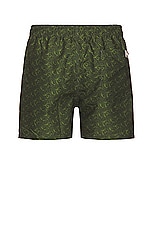 OAS Green Squiggle Swim Shorts in Green Squiggle, view 2, click to view large image.
