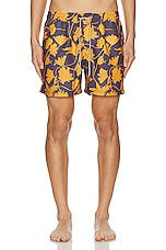 OAS Provence Flowers Swim Short in Yellow, view 5, click to view large image.