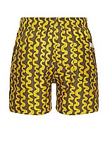 OAS Twine Swim Short in YELLOW, view 2, click to view large image.