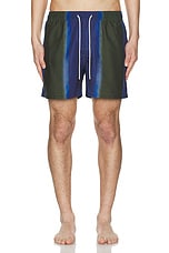 OAS Murky Mist Swim Shorts in Blue, view 4, click to view large image.
