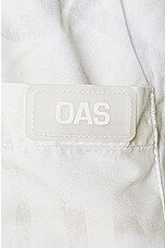 OAS Vista Swim Shorts in White & Red, view 3, click to view large image.
