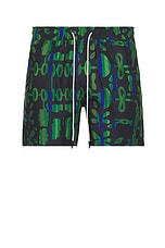 OAS Feral Galbanum Swim Shorts in multi, view 1, click to view large image.