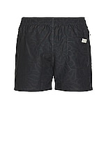 OAS Blossom Swim Shorts in brown, view 2, click to view large image.