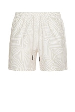 OAS Golconda Swim Short in Cream, view 1, click to view large image.
