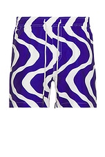 OAS Rippling Swim Short in Blue, view 1, click to view large image.