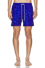 OAS Rapture Swim Short in Blue, view 4, click to view large image.