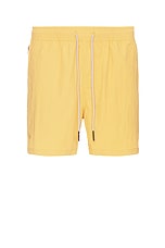 OAS Nylon Swim Shorts in Yellow, view 1, click to view large image.
