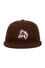ONE OF THESE DAYS Ebbets Wool Hat in Brown, view 1, click to view large image.